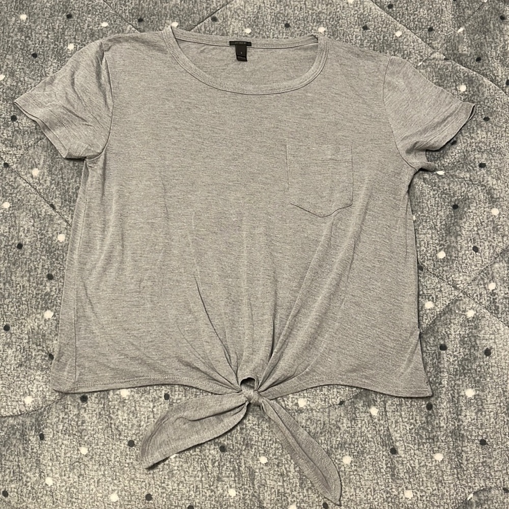 J Crew Womens Tie Waist Pocket Tee